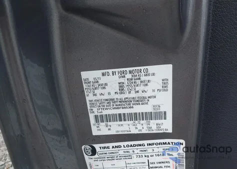 2011 Ford F-150 Xlt z USA, uszkodzony, nr VIN 1FTEW1CM9BFB85366